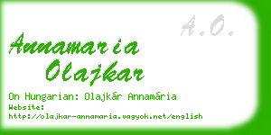 annamaria olajkar business card