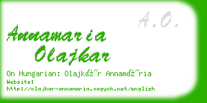 annamaria olajkar business card